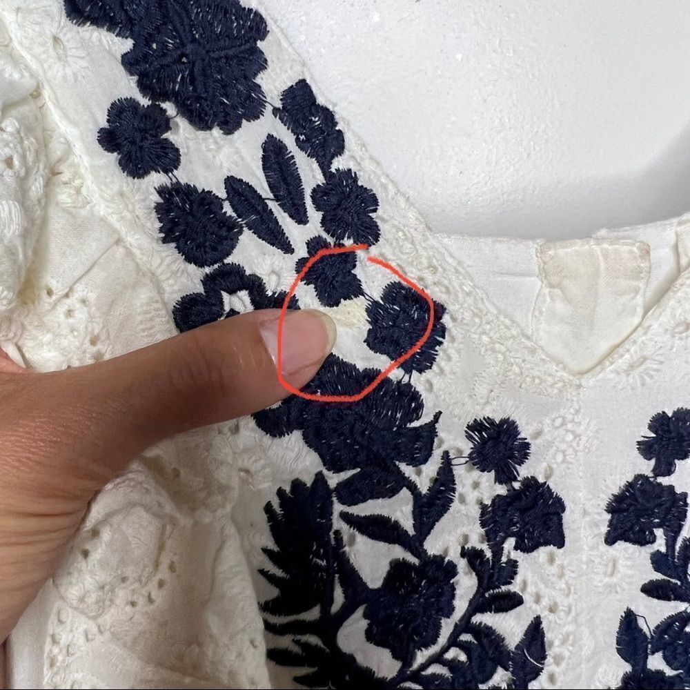 Allison New York White Eyelet Embroidered Maxi Dress- Anthropologie - Picture 6 of 16